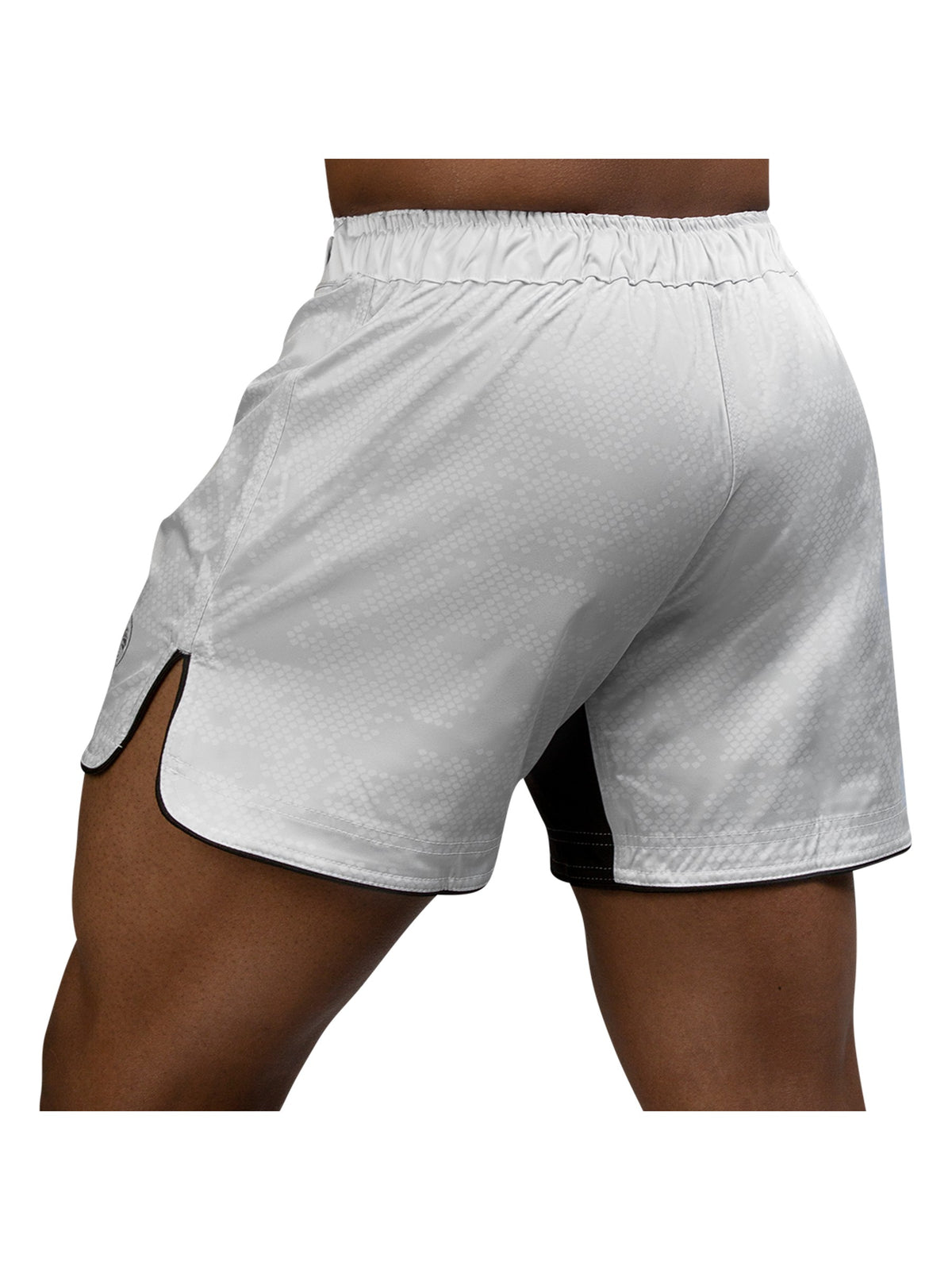Hayabusa Hex Mid-Thigh MMA Shorts, white, image 3