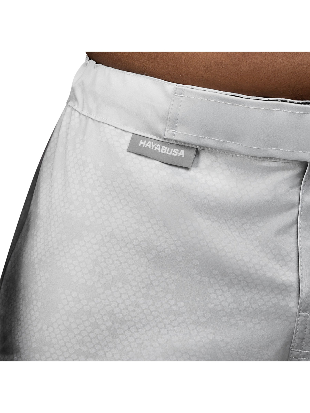 Hayabusa Hex Mid-Thigh MMA Shorts, white, image 4