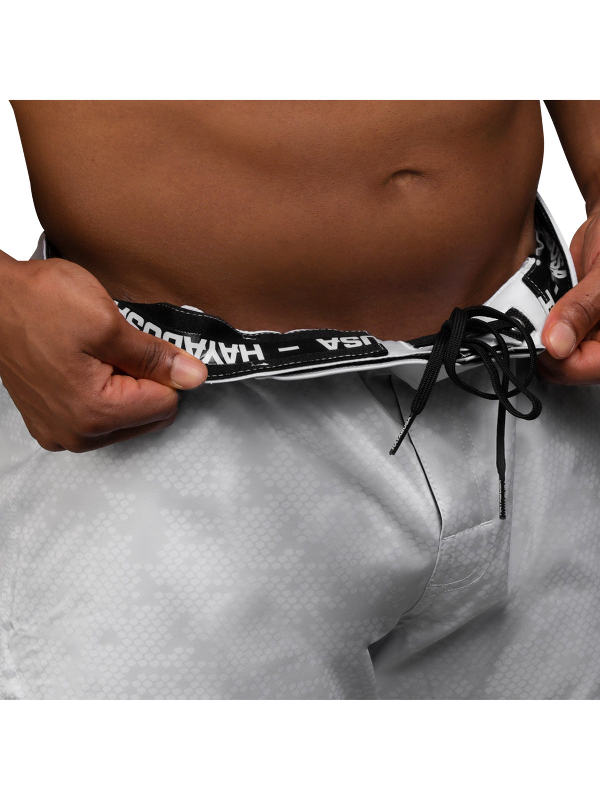 Hayabusa Hex Mid-Thigh MMA Shorts, white, image 5