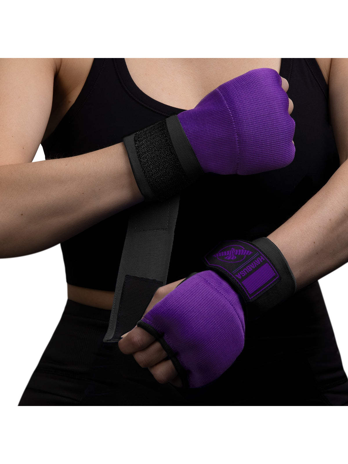 Hayabusa Quick Gel Hand Wraps, purple/black, image 6