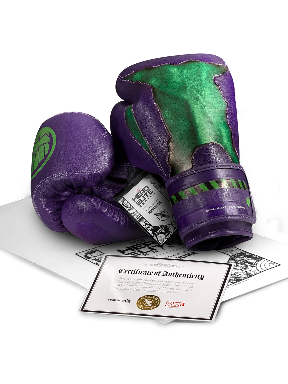 Hayabusa Marvel's Hulk Boxing Gloves – Packaging