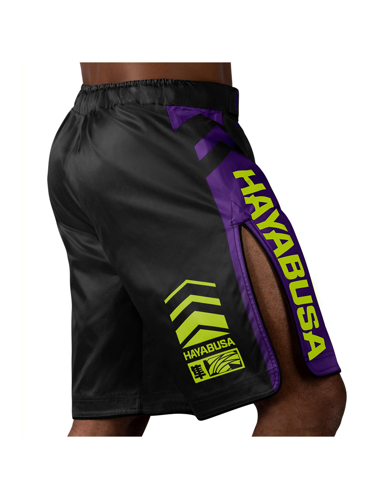 Hayabusa Icon MMA Shorts – Black Back Right Detail