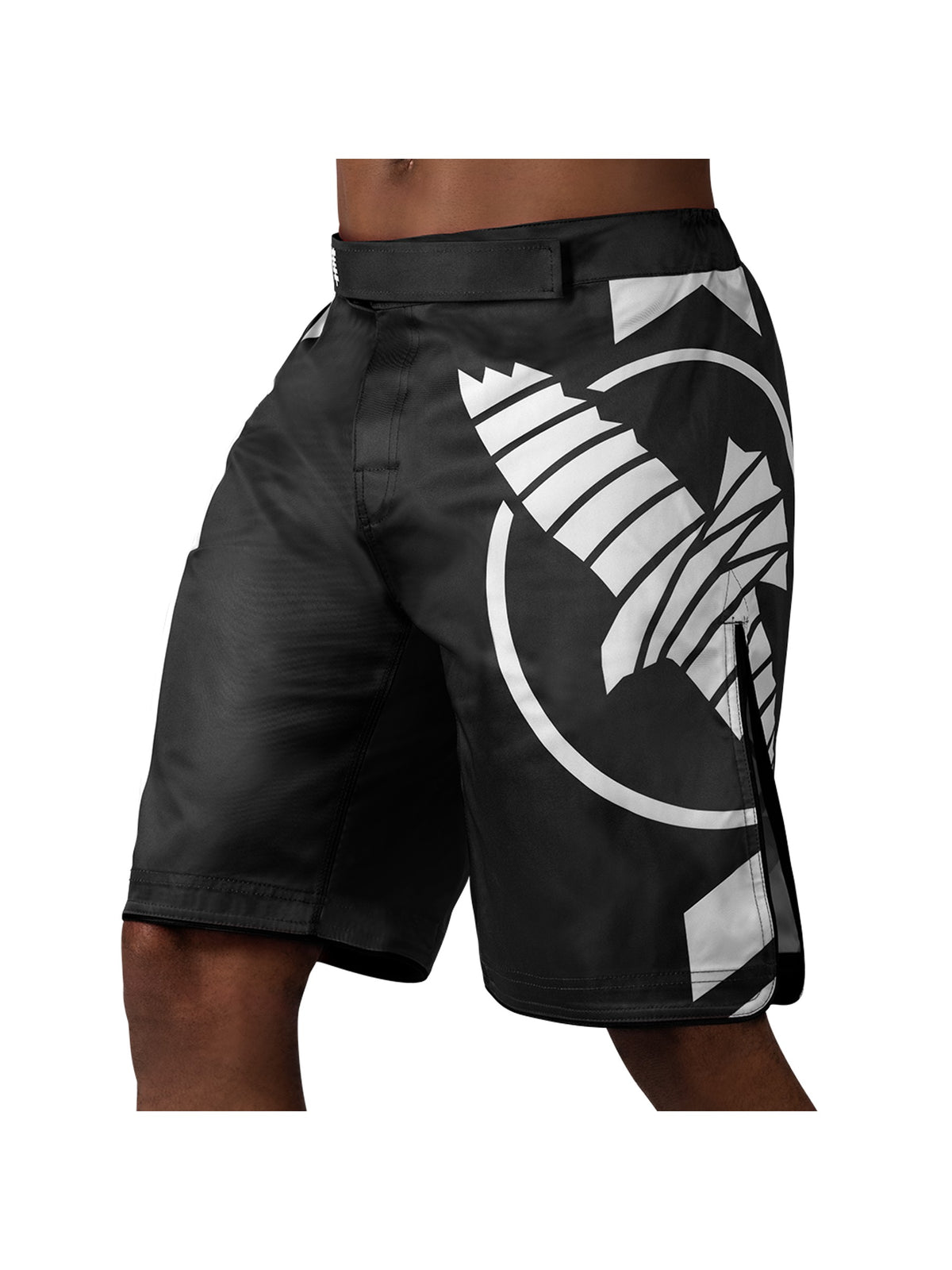 Hayabusa Icon MMA Shorts, black/white, main image