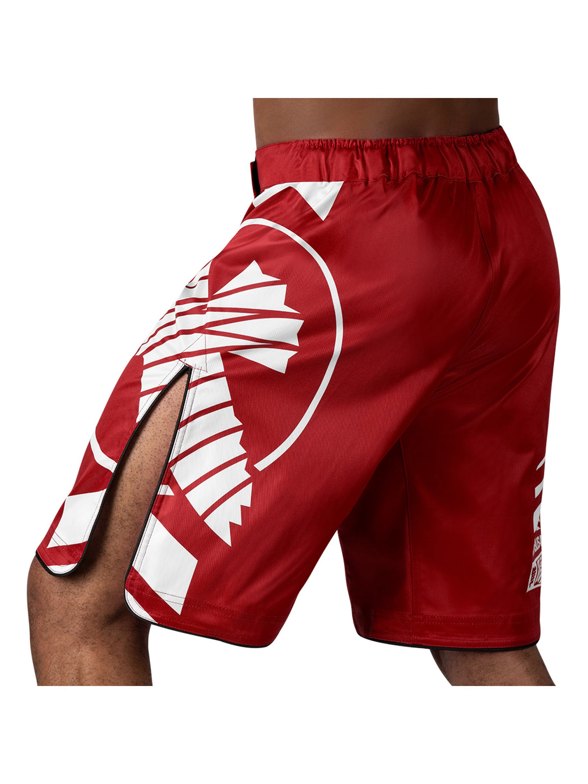 Hayabusa Icon MMA Shorts, red/white, image 3
