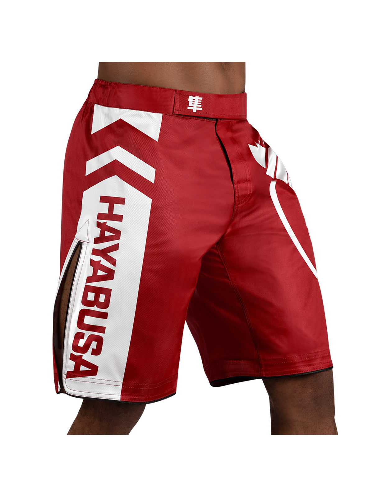 Hayabusa Icon MMA Shorts, red/white, image 2