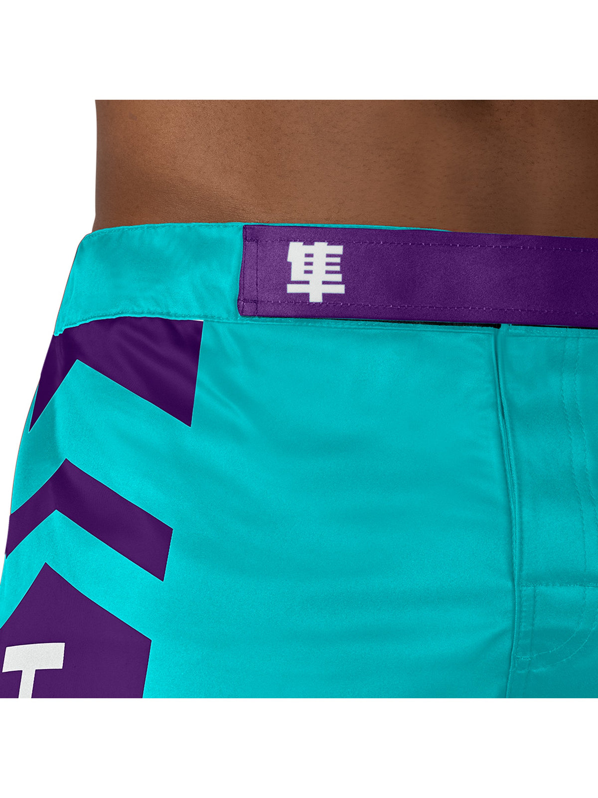 Hayabusa Icon MMA Shorts, teal/white, image 6
