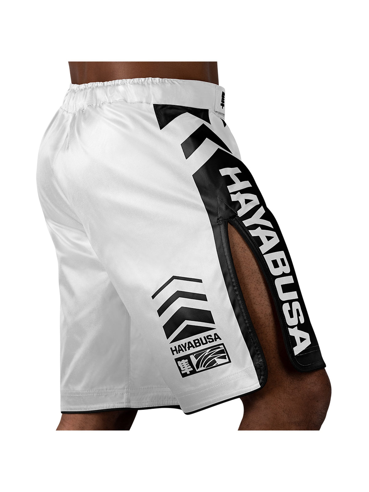 Hayabusa Icon MMA Shorts, white/black, image 4
