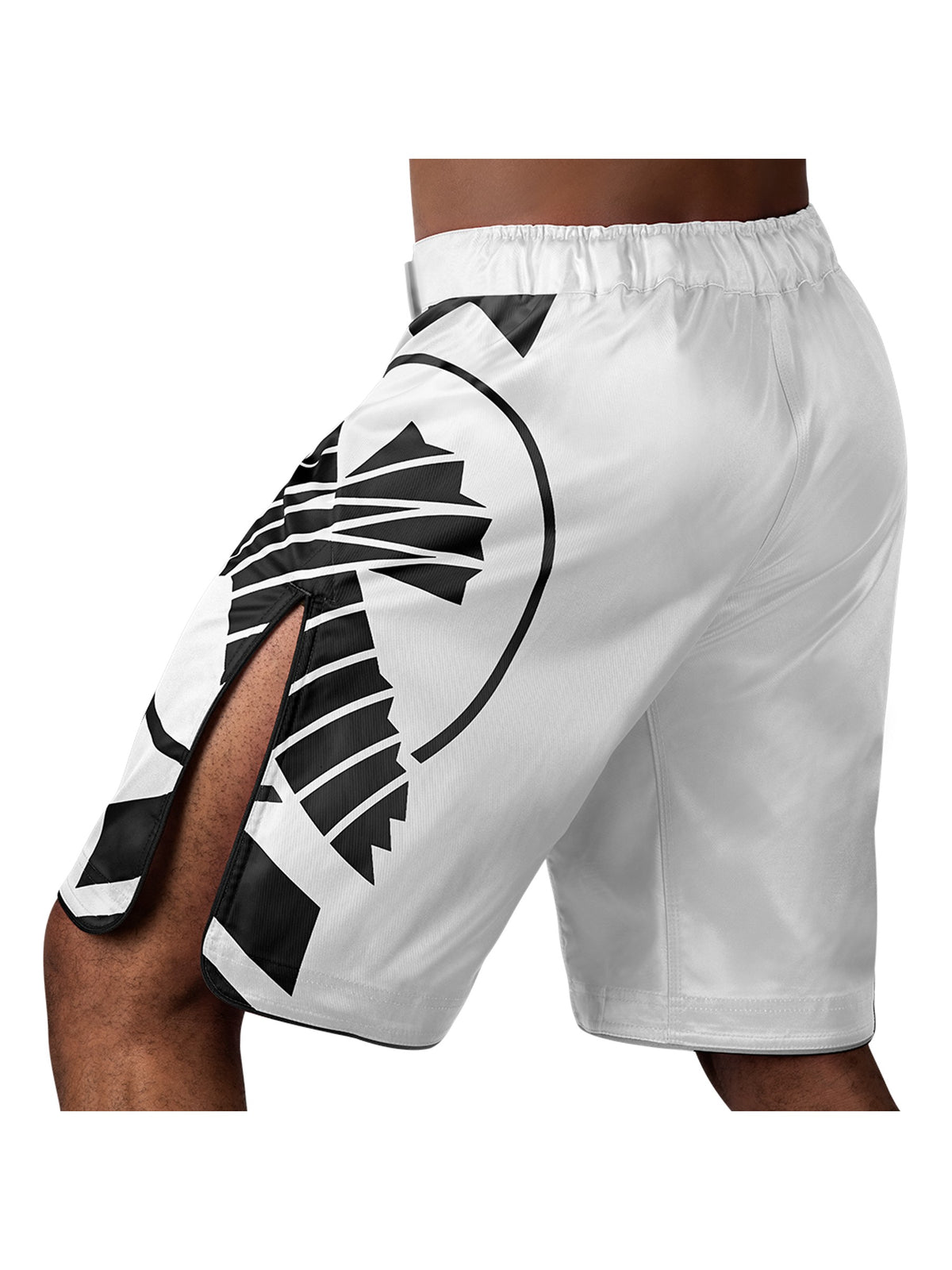 Hayabusa Icon MMA Shorts, white/black, image 3