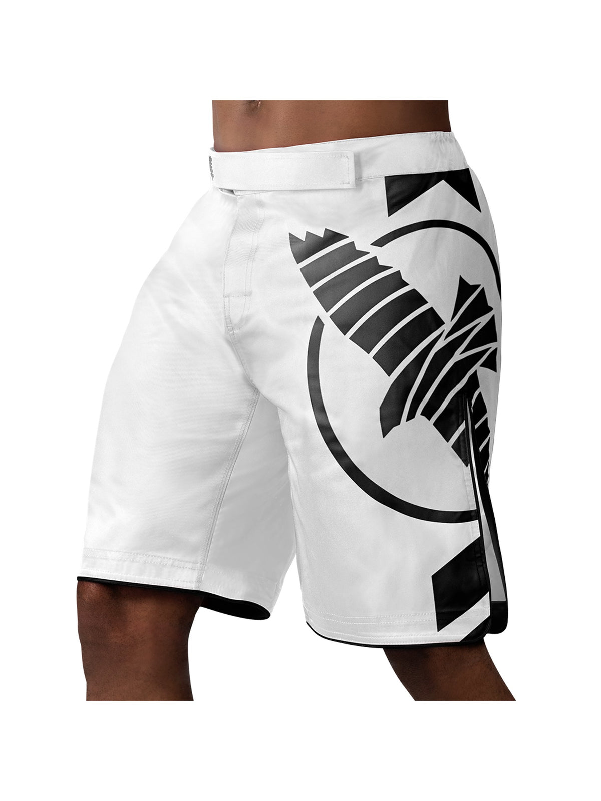Hayabusa Icon MMA Shorts, white/black, main image
