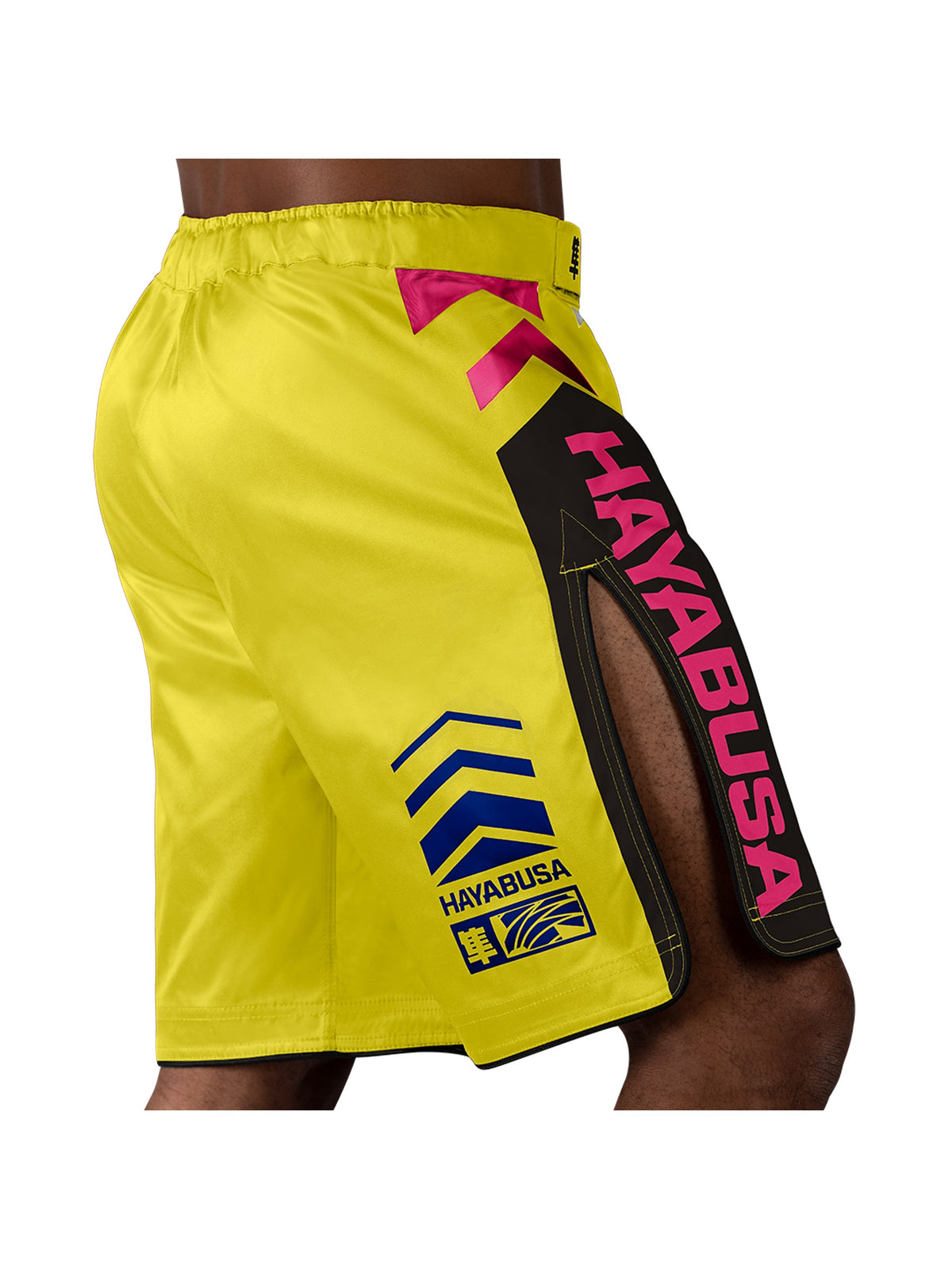Hayabusa Icon MMA Shorts, yellow/blue, image 4