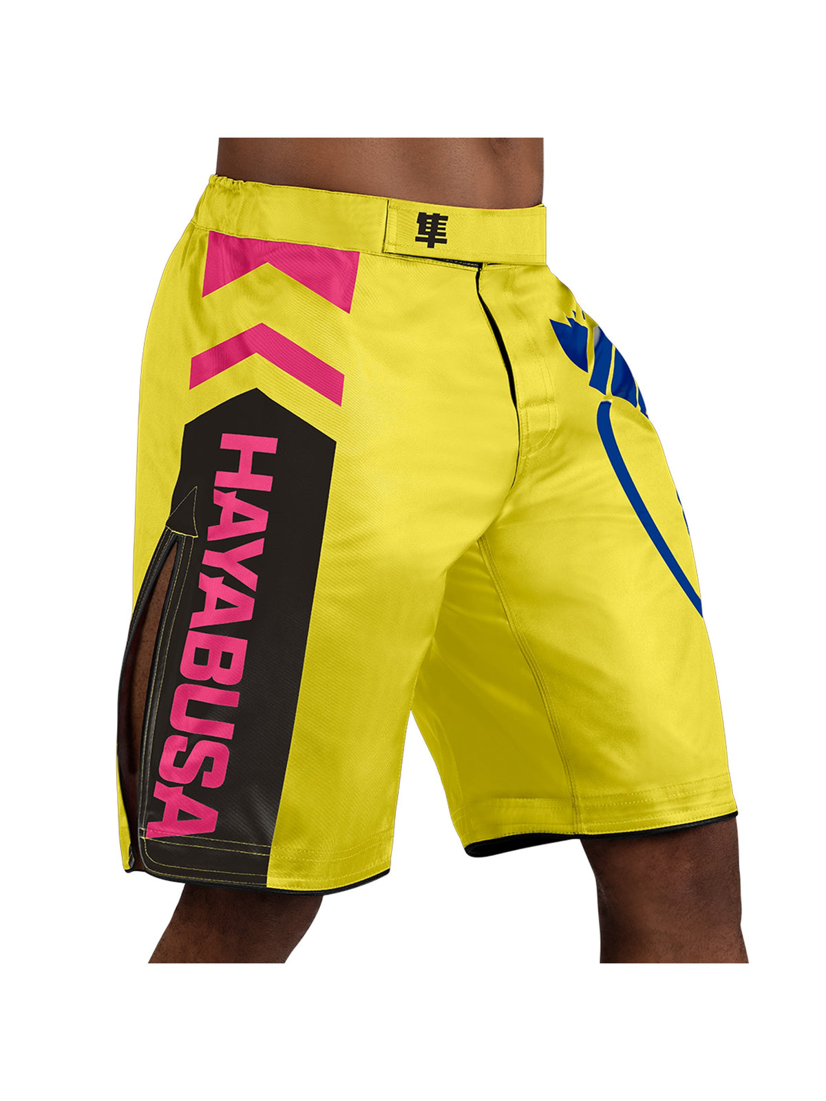 Hayabusa Icon MMA Shorts, yellow/blue, image 2