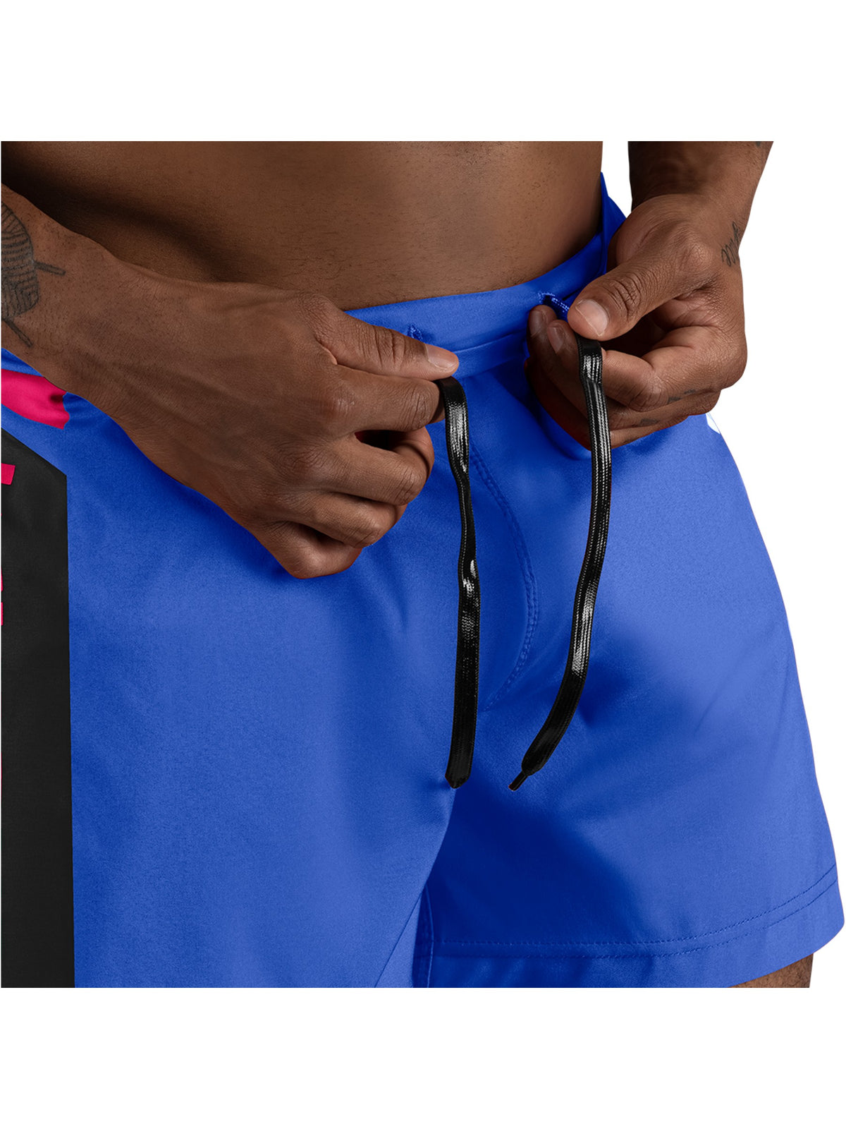 Hayabusa Icon Kickboxing Shorts, blue/yellow, image 5