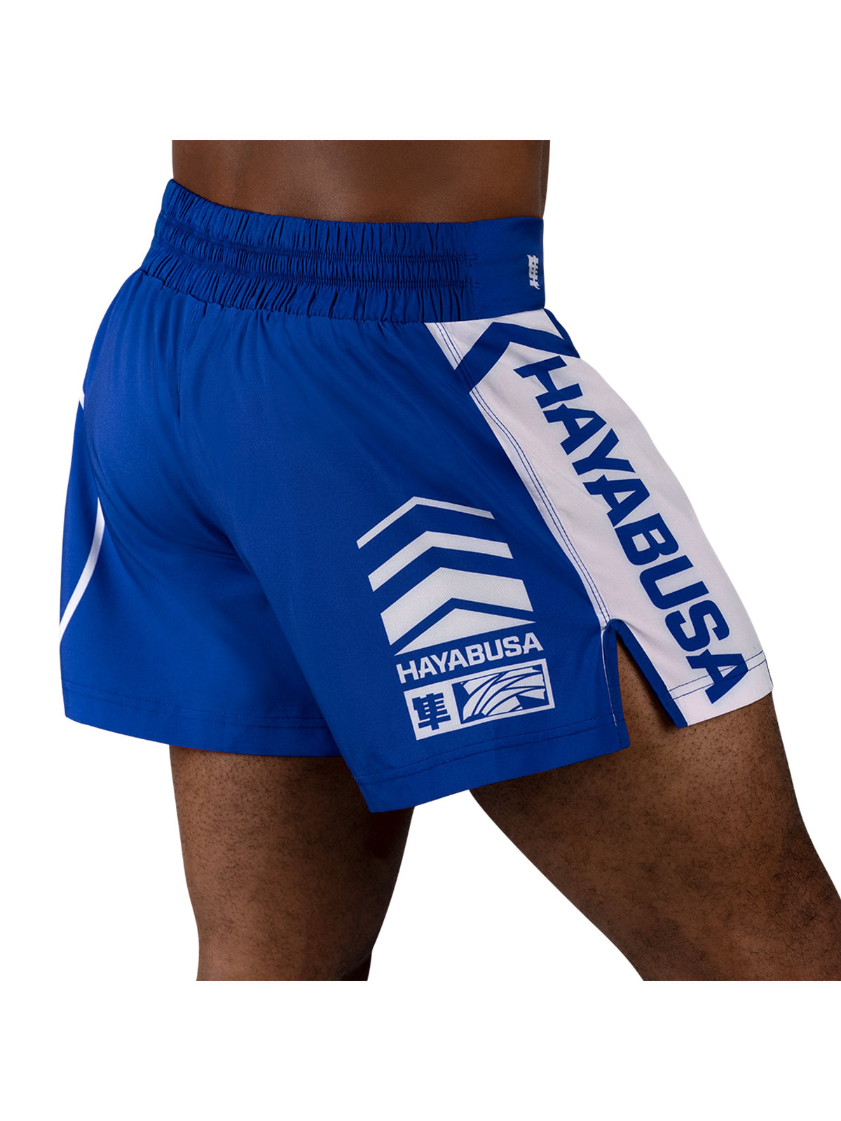 Hayabusa Icon Kickboxing Shorts, blue/white, image 4