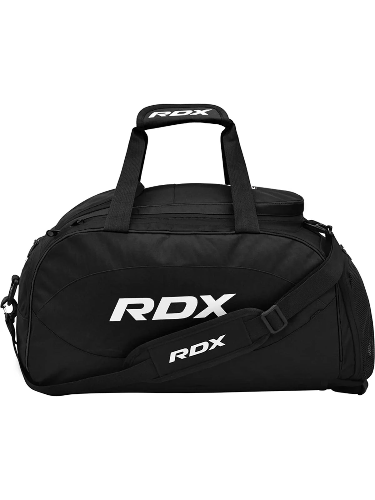 RDX R1 Gym Duffel Bag with Backpack Straps, whiteblack, main image