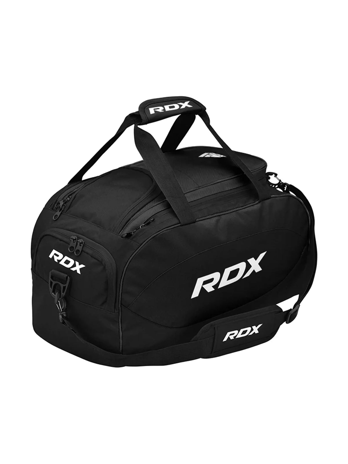 RDX R1 Gym Duffel Bag with Backpack Straps, whiteblack, image 2