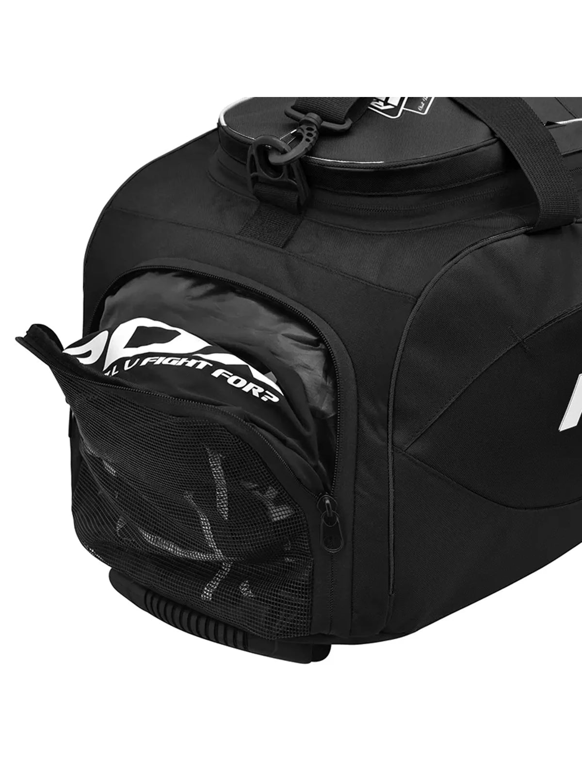 RDX R1 Gym Duffel Bag with Backpack Straps, whiteblack, image 9