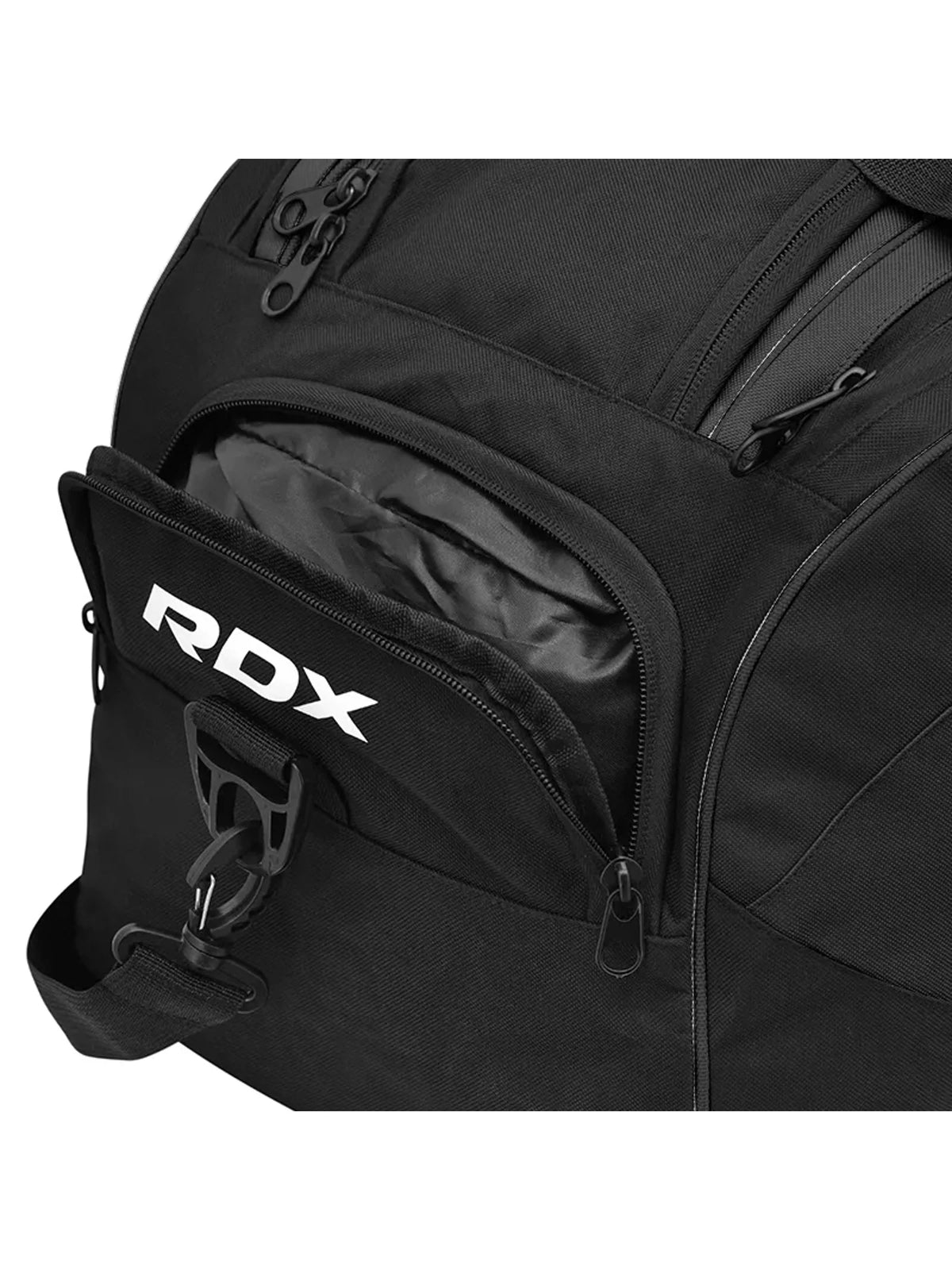 RDX R1 Gym Duffel Bag with Backpack Straps, whiteblack, image 10