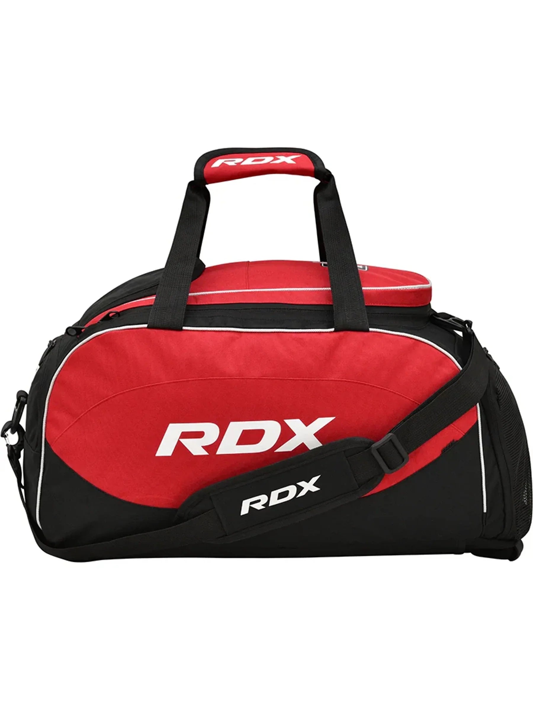 RDX R1 Gym Duffel Bag with Backpack Straps - Black/Red