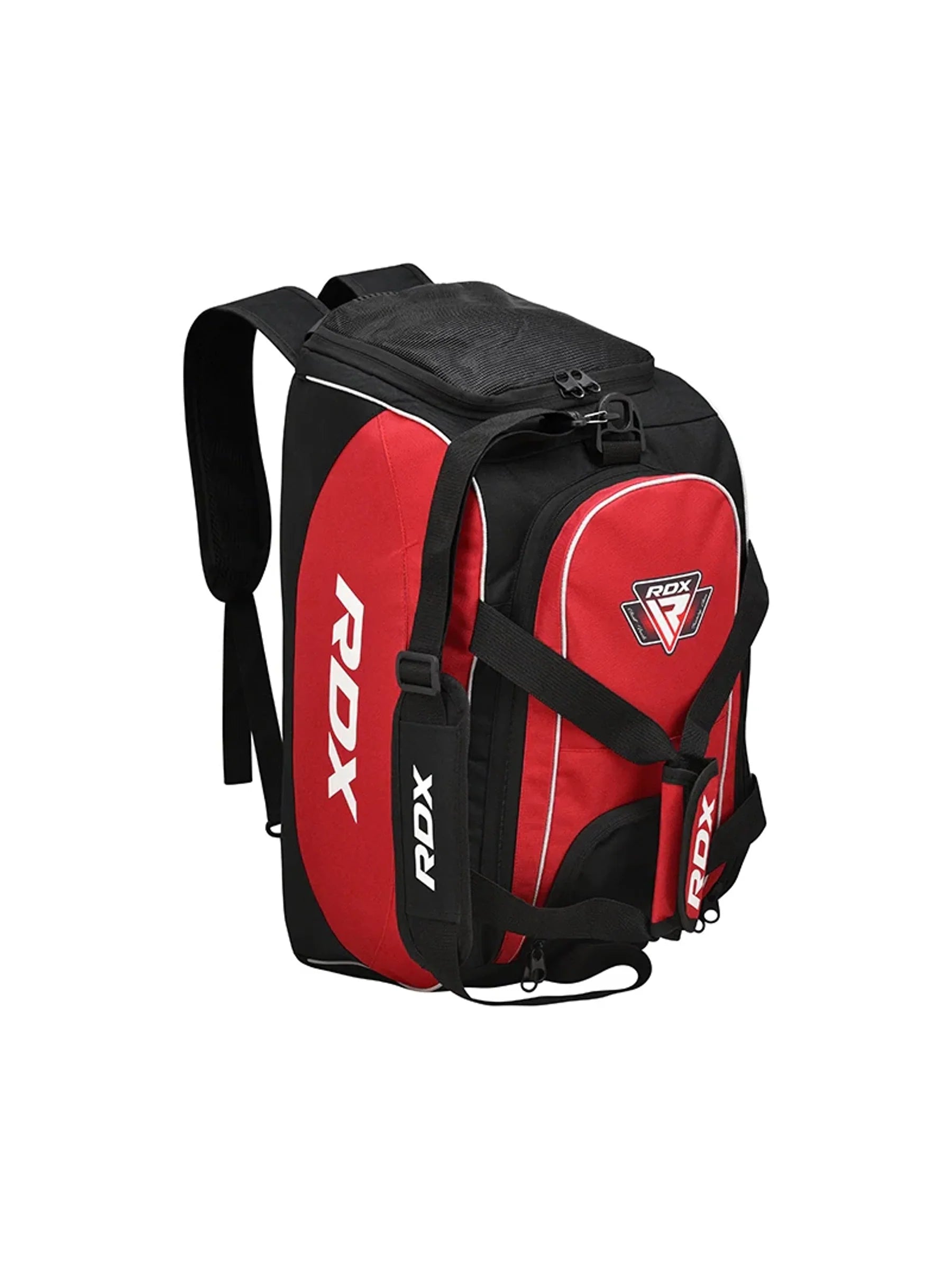 RDX R1 Gym Duffel Bag with Backpack Straps - Black/Red