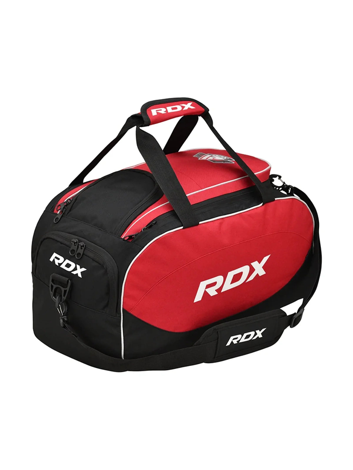 RDX R1 Gym Duffel Bag with Backpack Straps - Black/Red