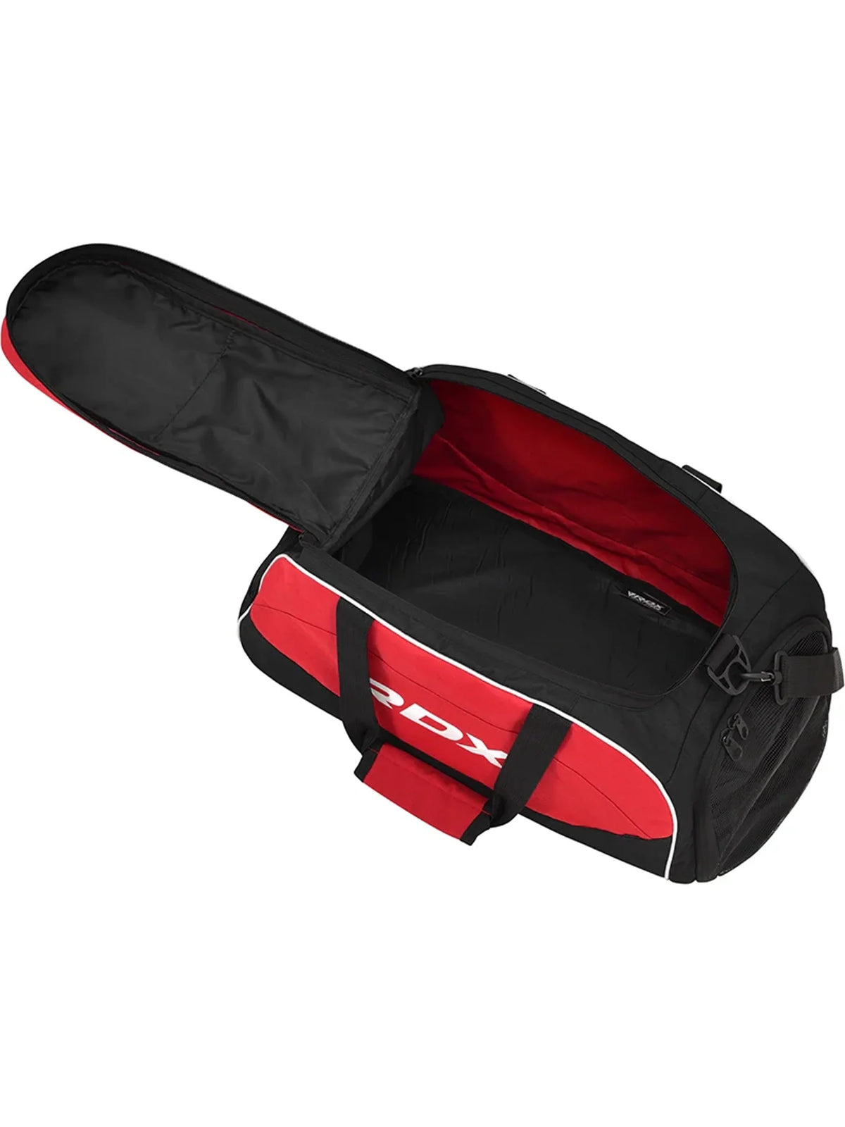 RDX R1 Gym Duffel Bag with Backpack Straps - Black/Red