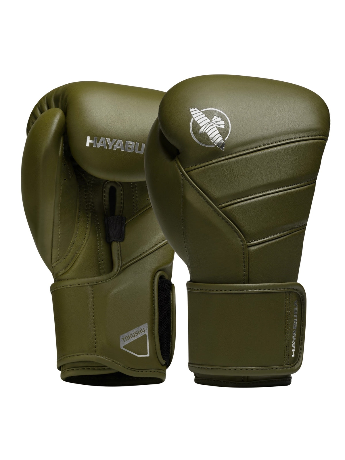 Hayabusa T3 Kanpeki Boxing Gloves, olive green, main image