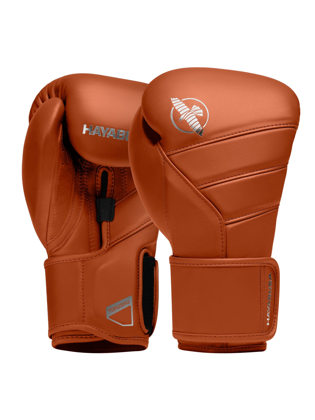 Hayabusa T3 Kanpeki Boxing Gloves, clay orange, main image