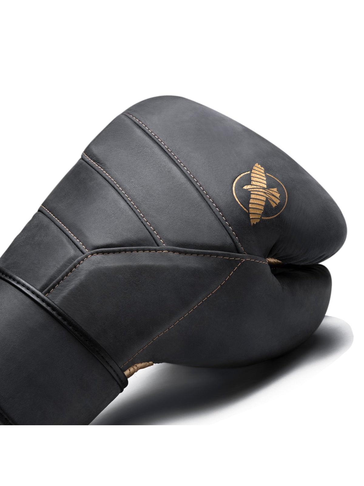 Hayabusa T3 LX Boxing Gloves, obsidian/gold, image 7