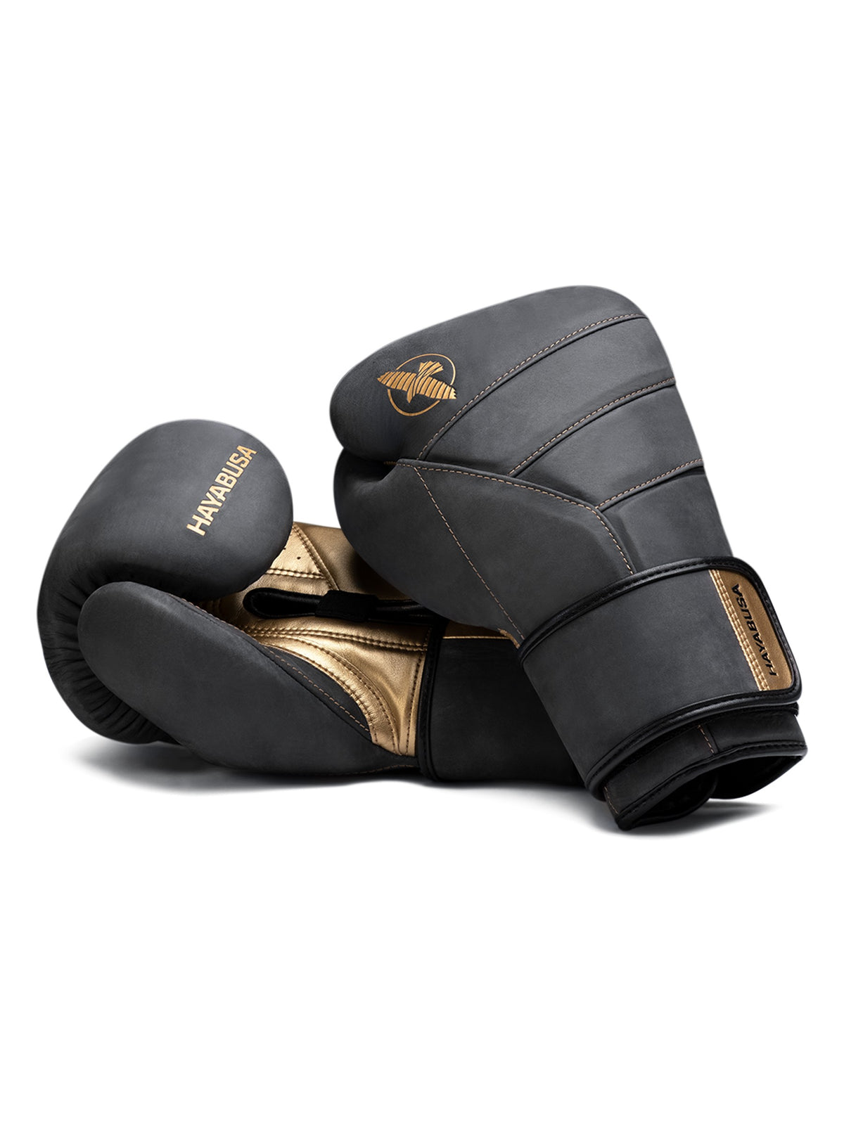 Hayabusa T3 LX Boxing Gloves, obsidian/gold, image 6