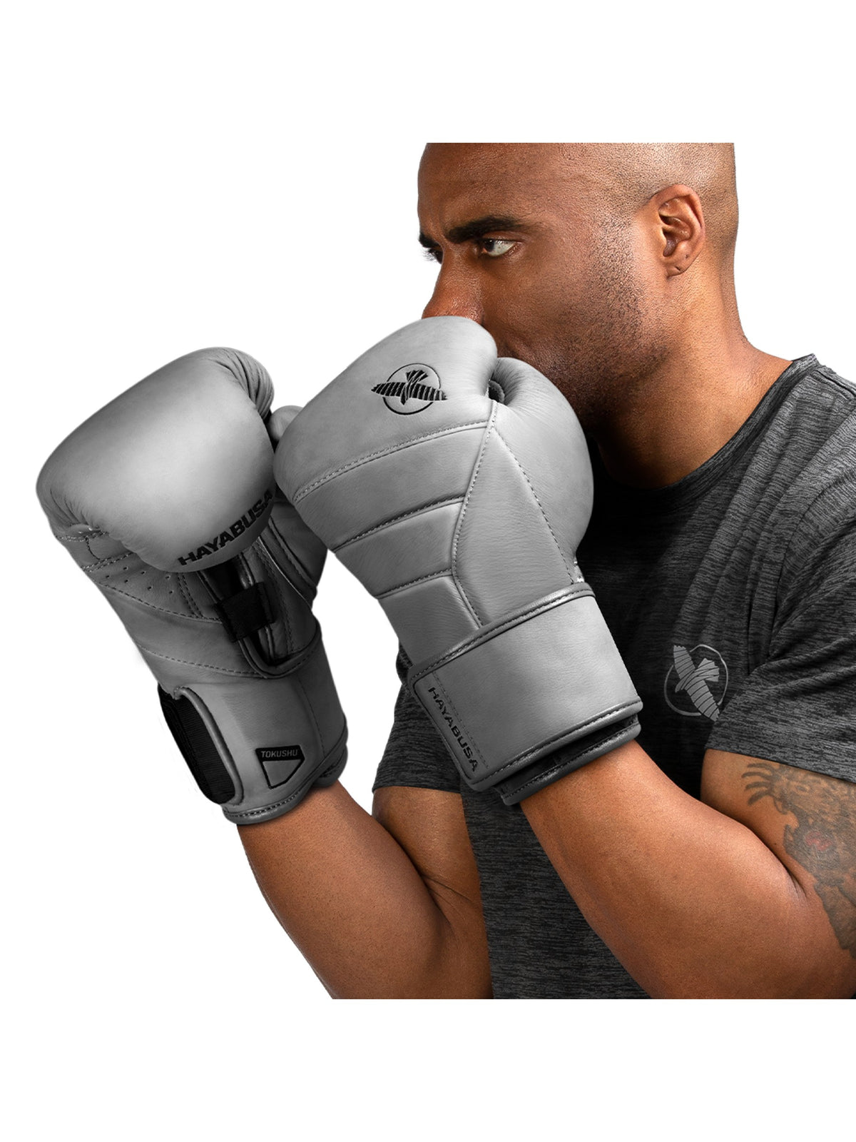 Hayabusa T3 LX Boxing Gloves, slate, image 6