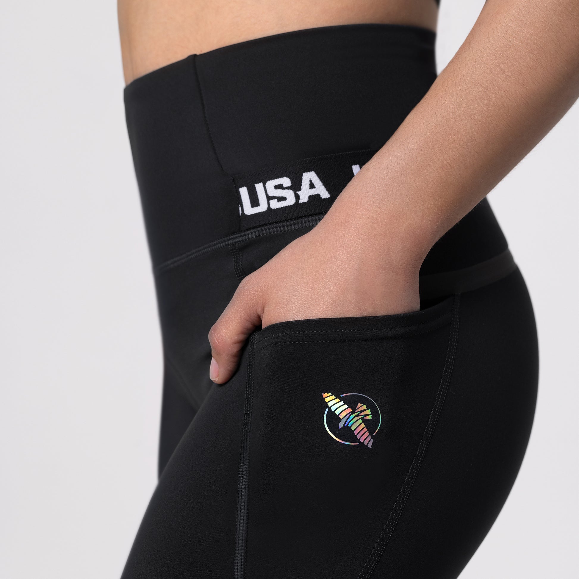 Hayabusa Women's Apex Leggings – Black Detail