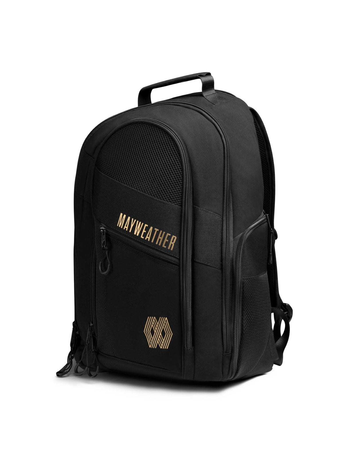 Mayweather Boxing Backpack, black/gold, main image