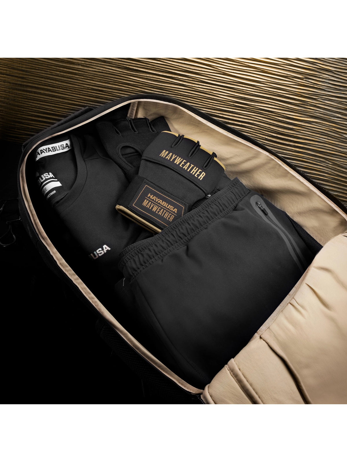 Mayweather Boxing Backpack, black/gold, image 3