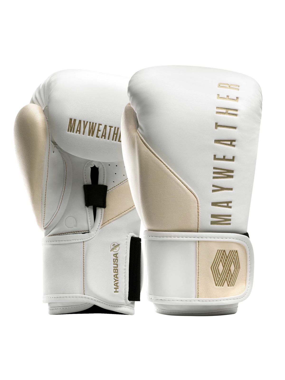 Mayweather Champ Boxing Gloves, white/gold, main image