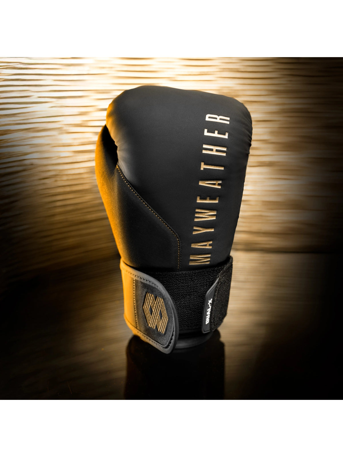 Mayweather Champ Boxing Gloves, black/gold, image 4