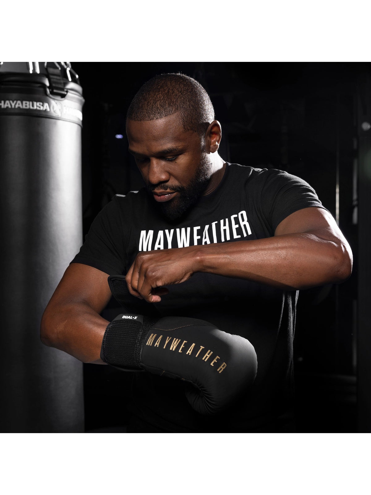 Mayweather Champ Boxing Gloves, black/gold, image 3