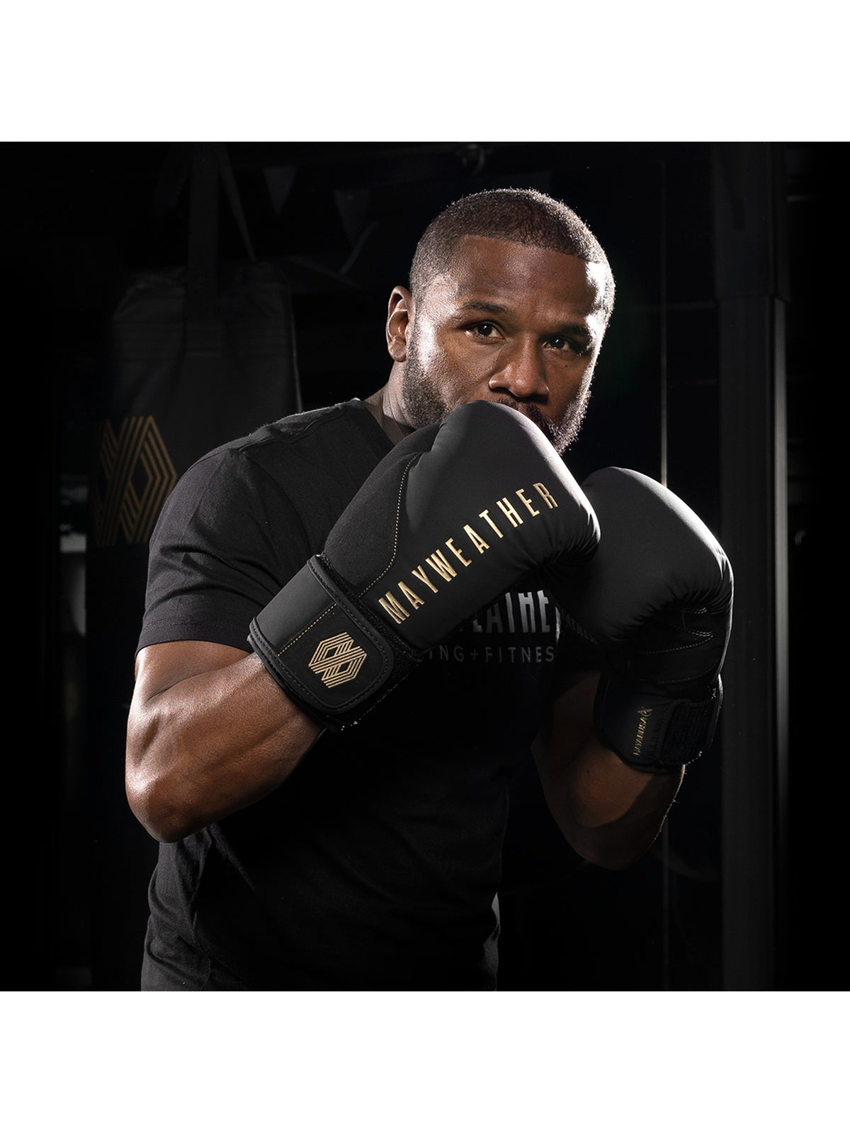 Mayweather Champ Boxing Gloves, black/gold, image 2