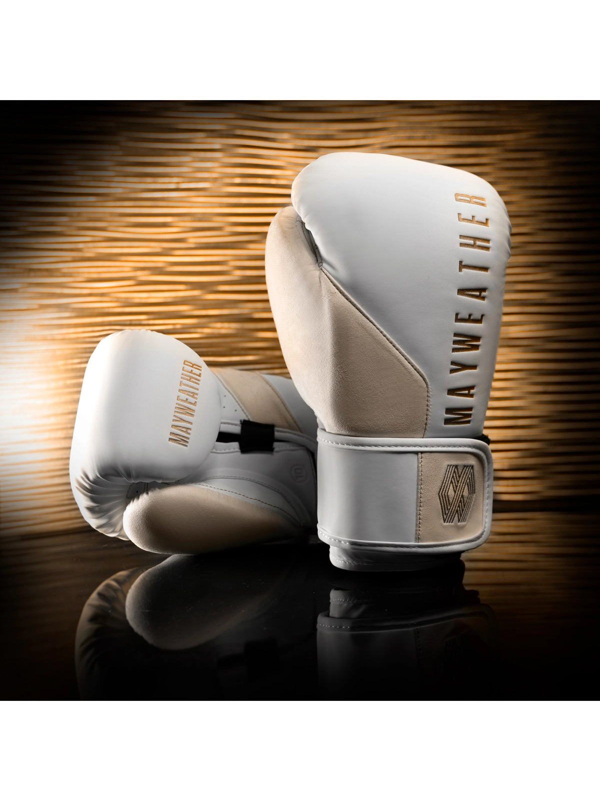 Mayweather Champ Boxing Gloves, white/gold, image 6
