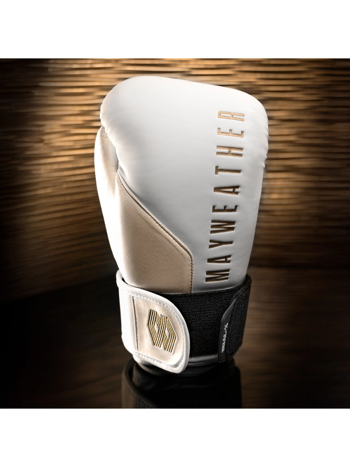 Mayweather Champ Boxing Gloves, white/gold, image 4