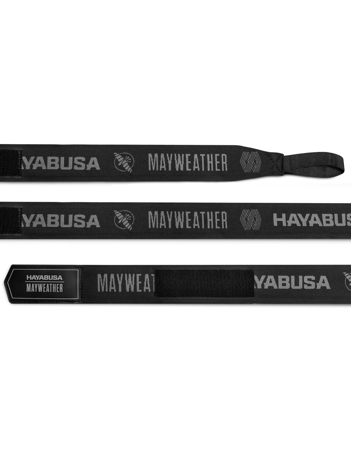 Mayweather 180" Stretch Hand Wraps, black, feature graphic