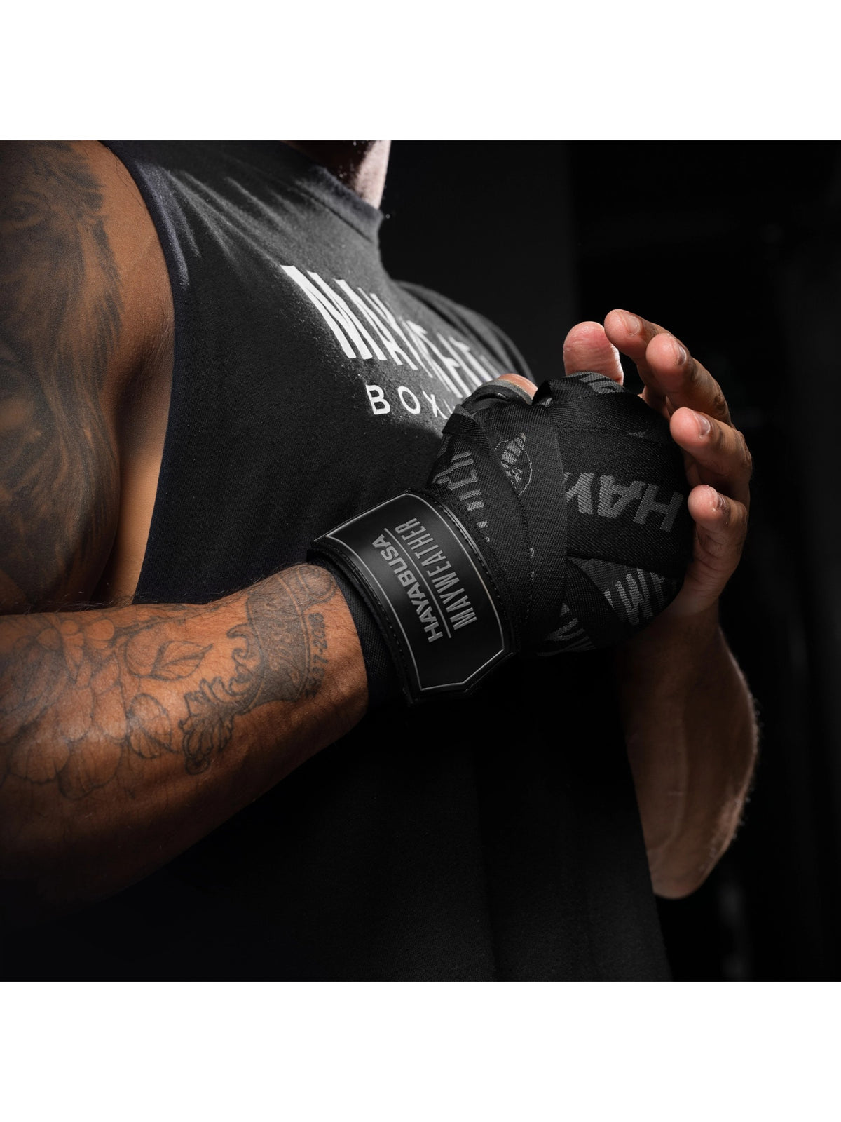 Mayweather 180" Deluxe Hand Wraps, black, image 6