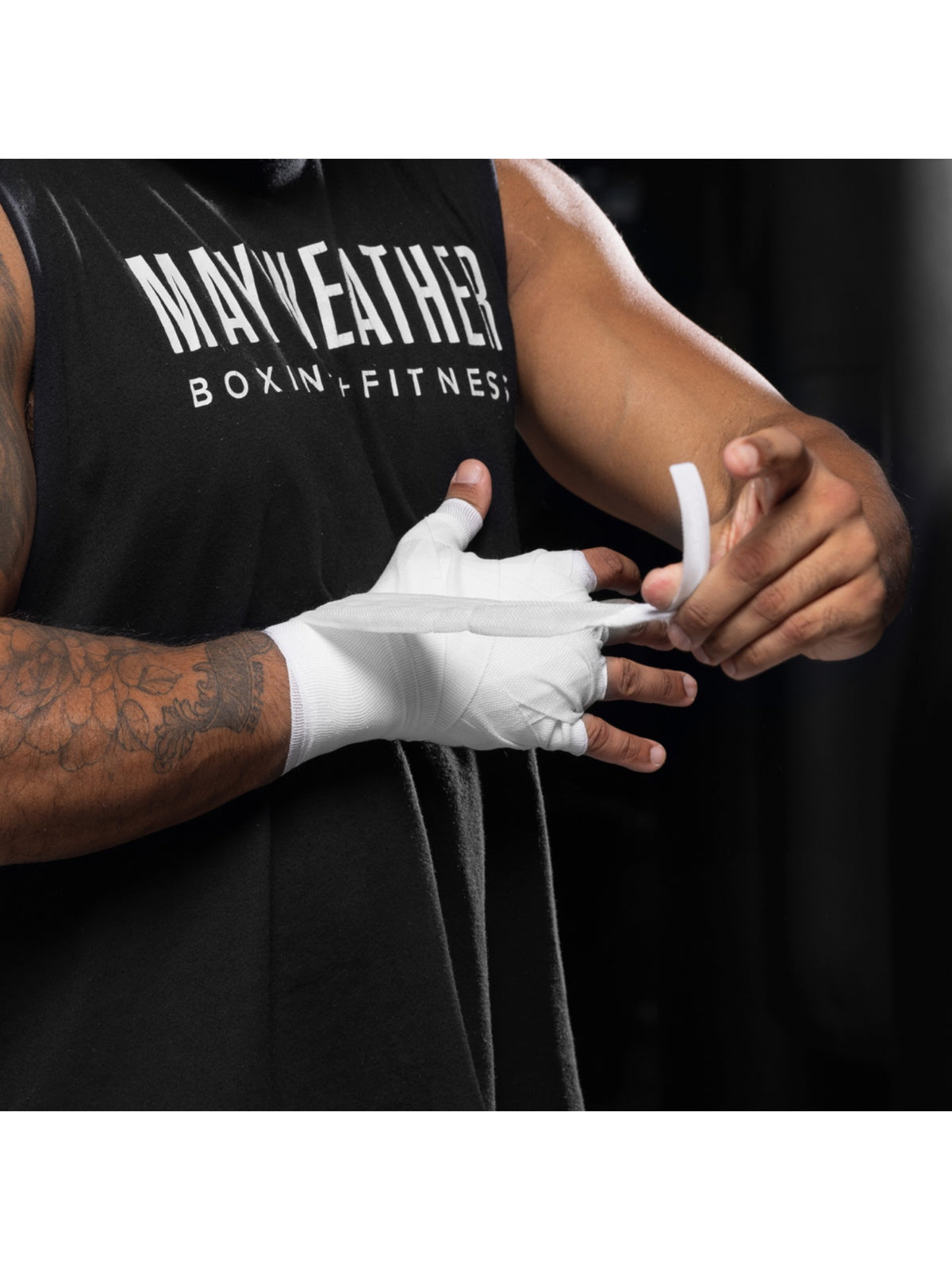 Mayweather Gauze Hand Wraps, white, image 5