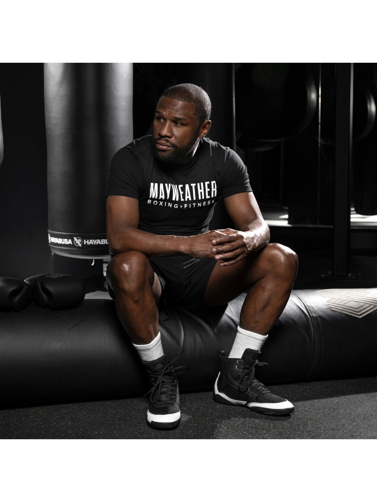 Mayweather Champ Boxing Shoes, black/gold, image 6