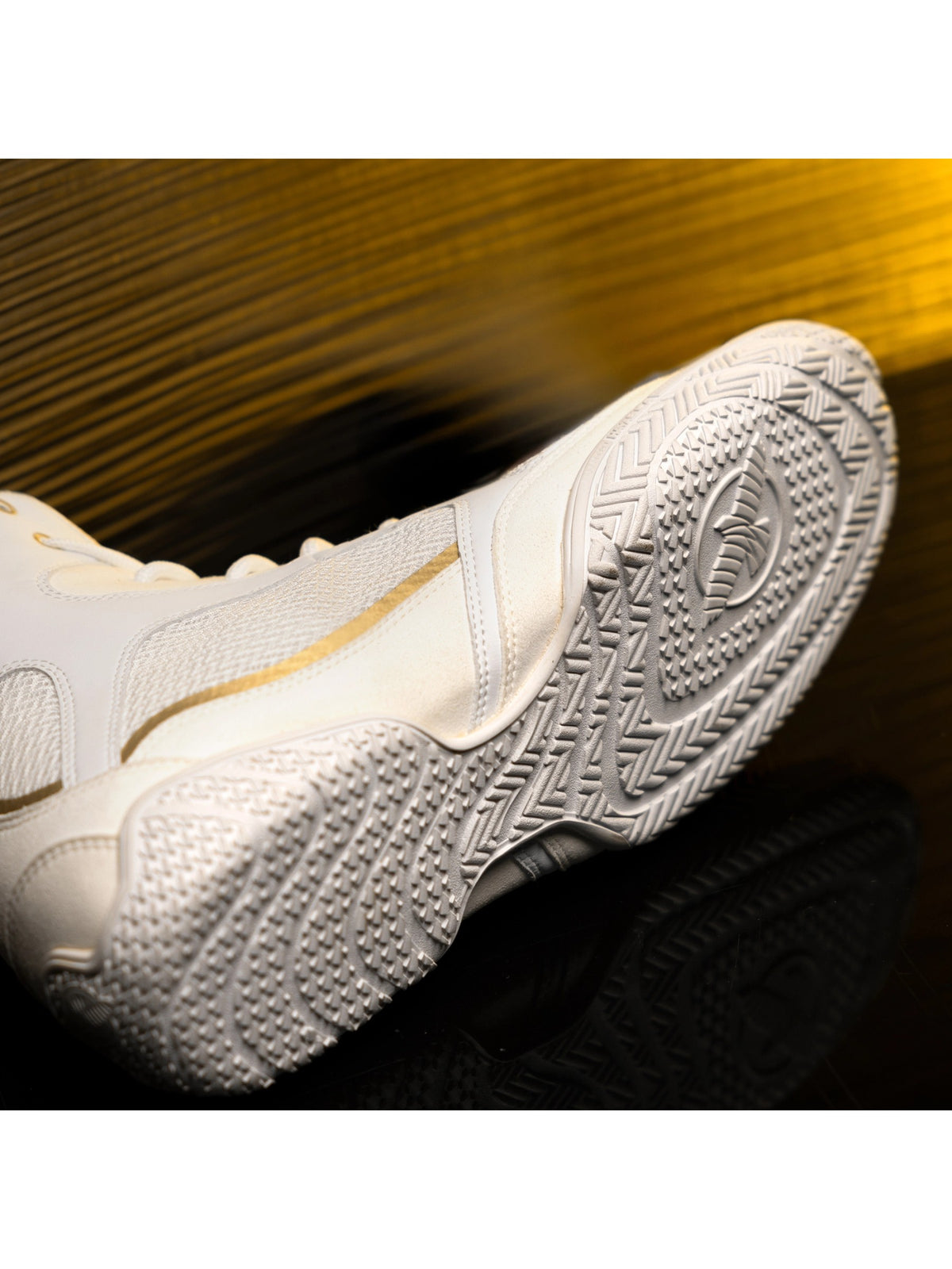 Mayweather Champ Boxing Shoes, white/gold, image 5