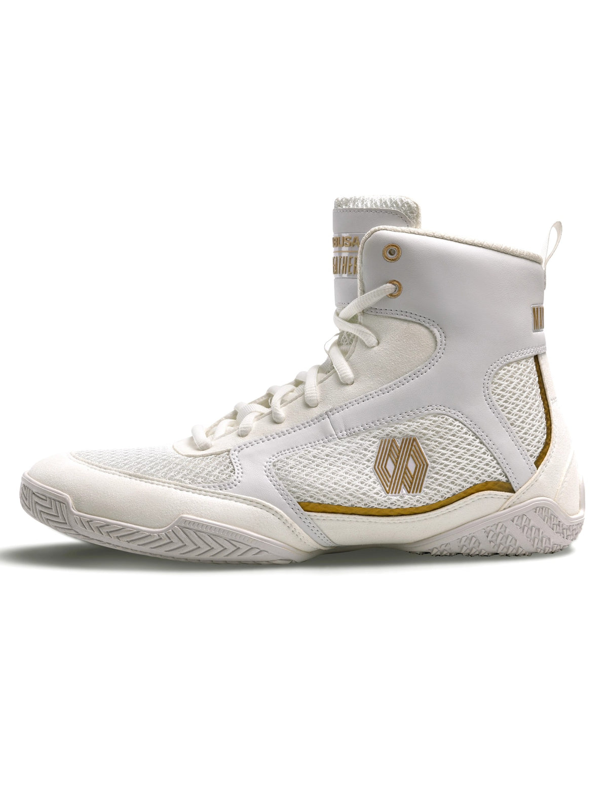 Mayweather Champ Boxing Shoes, white/gold, image 3