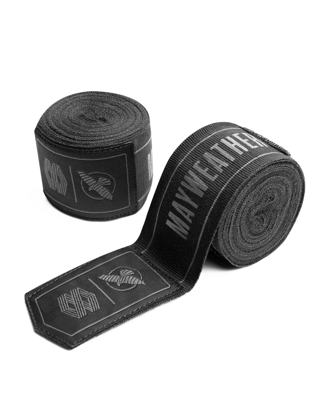 Mayweather 180" Stretch Hand Wraps, black, main image