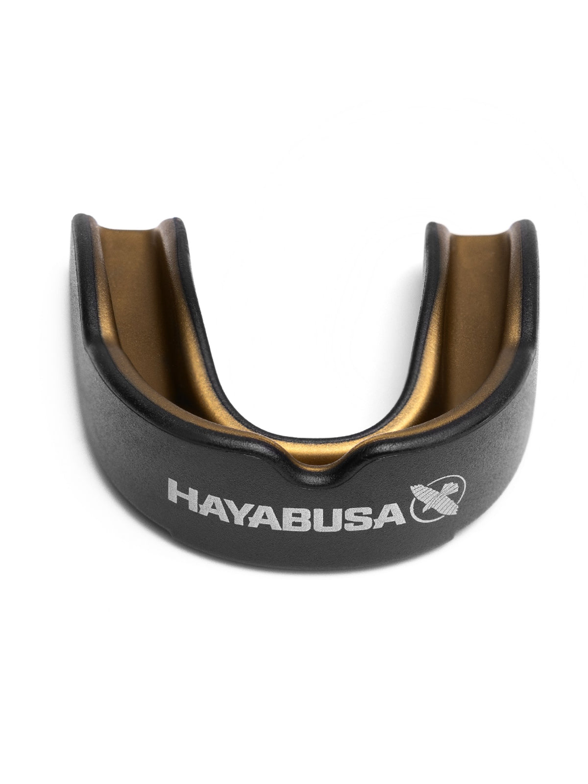 Hayabusa Combat Mouth Guard, black/gold, main image