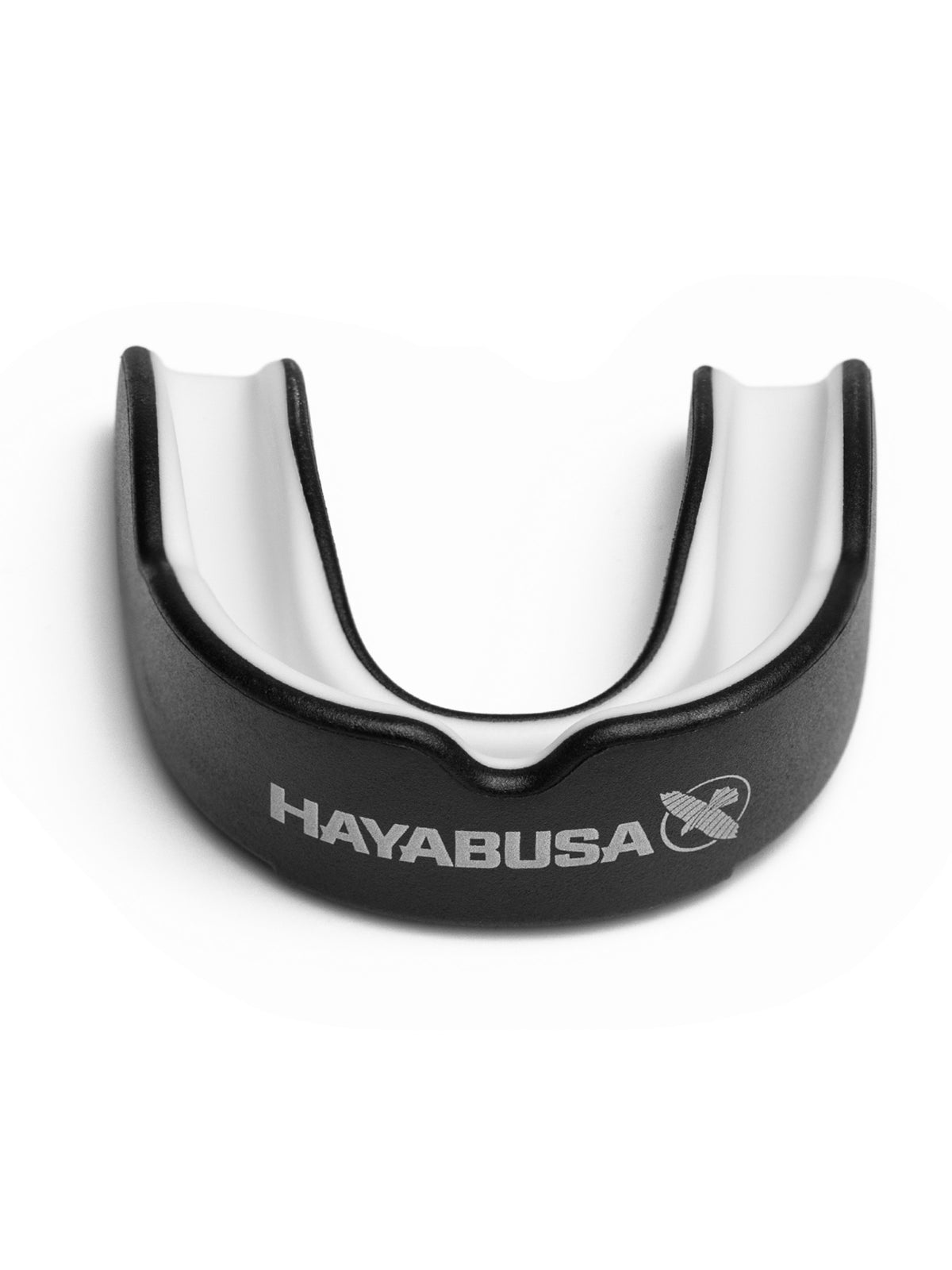 Hayabusa Combat Mouth Guard, black/white, main image