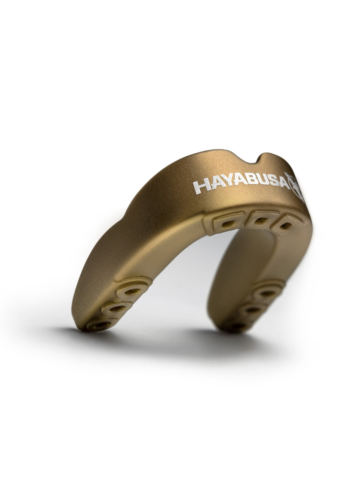 Hayabusa Combat Mouth Guard, gold/white, image 2