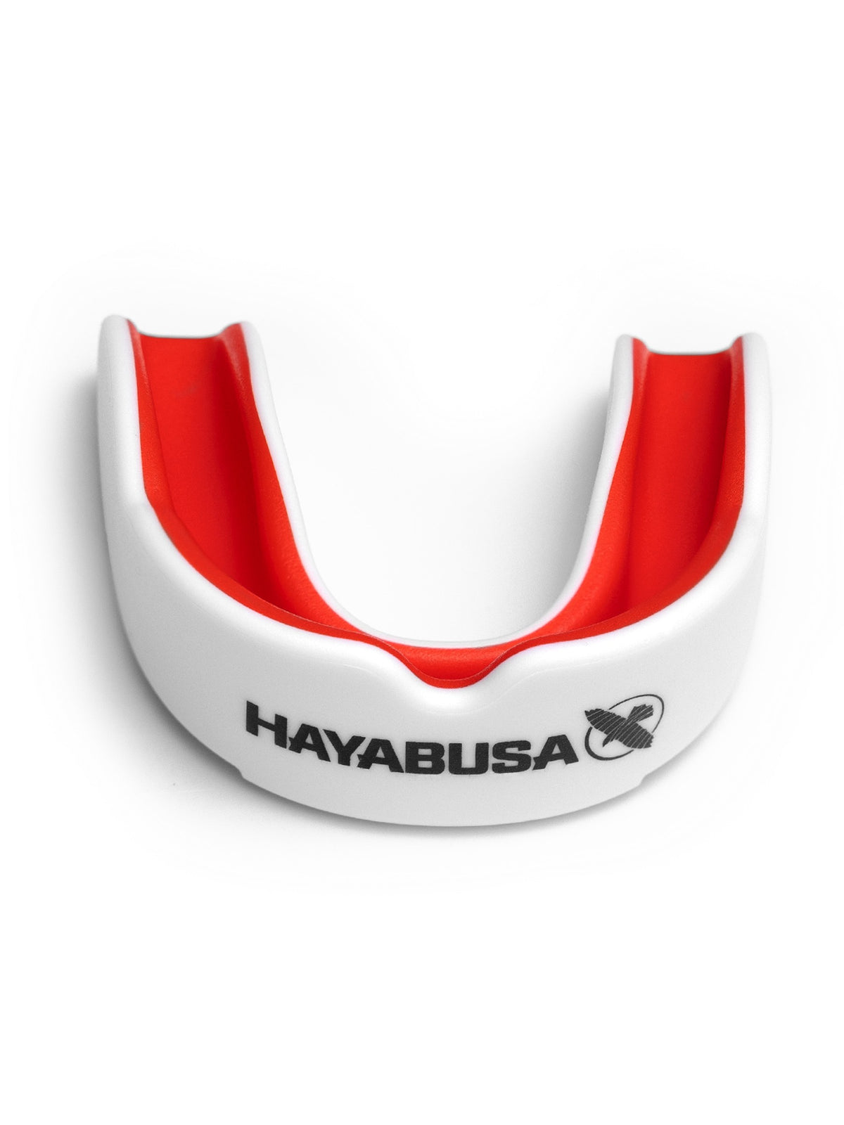 Hayabusa Combat Mouth Guard, white/red, main image